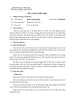 Đề cương môn học : kinh tế nông nghiệp