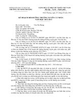 Kế hoạch BDTX cá nhân năm 2012-2013