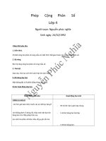 Phép cộng phân số_Lớp 4