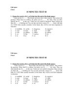 English 7 15 minutes test 03_HKII