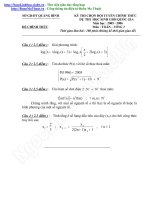 T. Đề thi chọn đội tuyển học sinh giỏi Quốc gia môn Toán