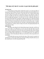 tiểu luận xử lý ảnh số wavelets và quá trình đa phân giải