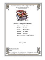 Làm quen với toán số  6 tiết 2