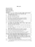 Luận văn thạc sỹ: Phát triển kinh doanh ngoại hối tại ngân hàng TMCP Nhà Hà Nội (Habubank)