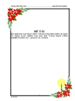 KẾT HỢP BÀI TẬP NHẬN THỨC VỚI SO SÁNH ĐỐI CHIẾU SỰ KIỆN VÀ THẢO LUẬN NHÓM VÀO DẠY BÀI CÁCH MẠNG CÔNG NGHIỆP