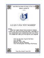 đồ án tốt nghiệp một số biện pháp nhằm hoàn thiện công tác kế toán doanh thu, chi phí và xác định kết quả kinh doanh tại công ty tnhh mỹ thuật-ứng dụng gia thịnh