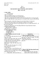 Giáo án địa lí 7 năm 2012 - 2013