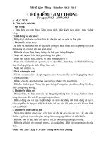 chu de giao thong - 4 tuoi