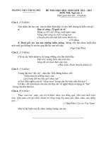 ĐÊ VÀ ĐAP ÁN THI CHON HSG MÔN TOAN 6- NĂM HOC 2012-2013