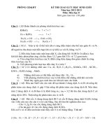 Đề thi HSG hóa 8 va đáp án