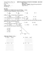 ĐỀ THI CUỐI KÌ 2 LỚP 5 .TĨNH