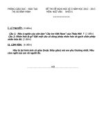 thi van hoc ki II lop 6 do phong giao duc ra