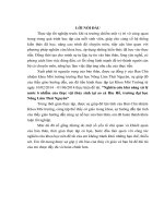 Nghiên cứu khả năng xử lý nước ô nhiễm của thực vật thủy sinh tại ao cá bác hồ, trường đại học nông lâm thái nguyên