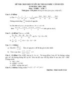 De thi HSG mon toan 7 năm 2012 - 2013