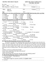 De KT hay hoc ky II tieng Anh 8