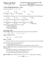 Đề kiểm tra HK II Toán 6