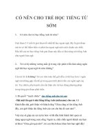 tiếng anh cho trẻ