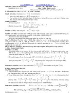 Đề Thi Thử 2013 của Bộ Giáo dục và đào tạo (Có đáp án chi tiết)