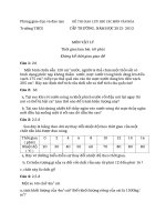 Đề thi giao lưu HSG môn Vật lý