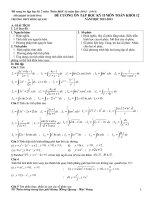 ĐỀ CƯƠNG HK II - LỚP 12 - 2013