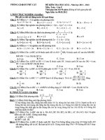 Đề thi toán 8 HKII chuẩn