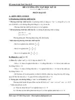 Đề cương ôn tập học kỳ 2 Toán 9