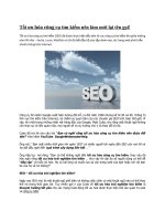 Tối ưu hóa công cụ tìm kiếm cần làm mới lại tên gọi