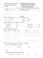 đề thi Toán lớp 5 HKII