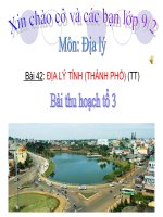 Địa lý tỉnh(thành phố)