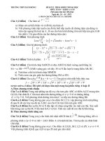 ĐỀ KTCL THEO KHỐI THI ĐẠI HỌC  MÔN: TOÁN - KHỐI A-A1-B