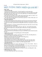 chương trình khung  chủ đề nước - Hiện tượng tự nhiên