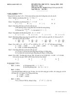 Thi HKII toán 8-đề chính thức