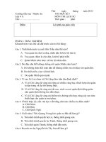 ĐỀ THI HỌC KÌ II LS- ĐL KH LỚP4