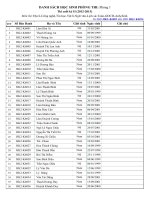 HỌC SINH - KHỐI 6