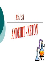 Anđehit-xeton t1 và t2 11 Nâng Cao