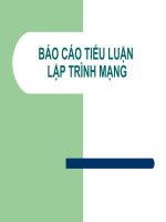 báo cáo môn lập trình mạng nâng cao lập trình bằng các phương pháp phân tán để điều khiển bãi đổ xe