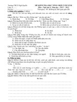 KT HK2 (Đề, ĐA) Văn 6