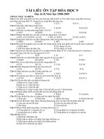 cau hoi trac nghiem hoa 9 hk2