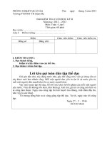 đề thi cuối học kì II