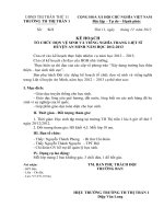 kế hoạch viếng nghĩa trang