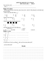 6 đề Ôn toán, TV ớp 4 cuối kì 2