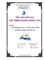 tiểu luận môn lập trình mạng nâng cao lập trình bằng các phương pháp phân tán để điều khiển bãi đổ xe