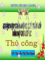Thủ công- lớp 3- Bài Làm quạt giấy tròn (T3)