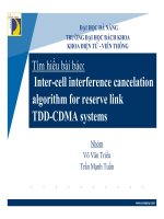 báo cáo môn kỹ thuật trải phổ inter cell interference cancelation