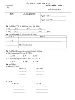 De thi hoc ki 2 Toan lop 2