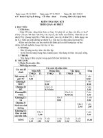 Đề kiểm tra định kì sinh 6 học kì 1/2012-2013(Có ma trận)