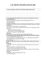 Đề cương lịch sử 7 HKI