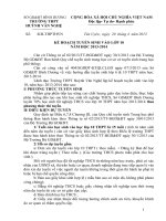 Thông báo KH tuyển sinh lớp 10 - 2013