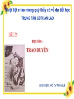 trao duyen lop 10