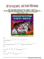 Đề thi Violympic lớp 6_vòng huyện_KV Hải Phòng 2012-2013